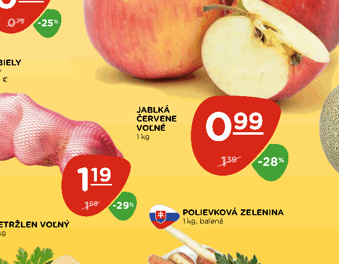 JABLKÁ ČERVENE VOĽNÉ