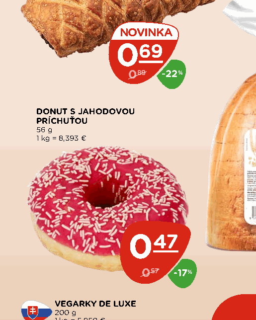 DONUT S JAHODOVOU PRÍCHUŤOU