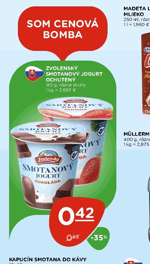 ZVOLENSKÝ SMOTANOVÝ JOGURT OCHUTENÝ