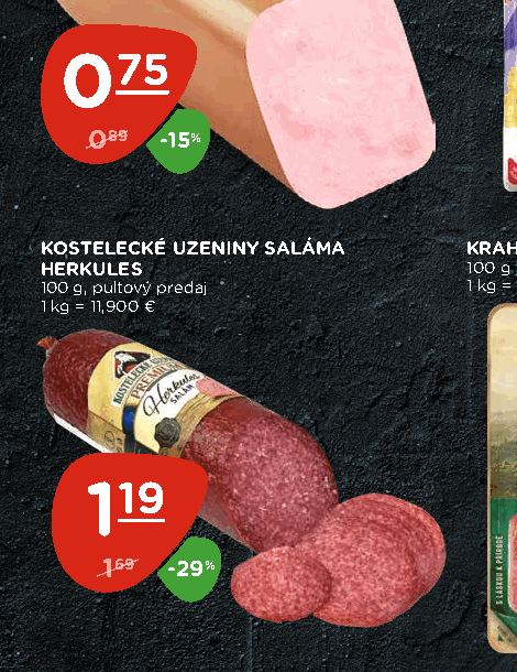 KOSTELECKÉ UZENINY SALÁMA HERKULES