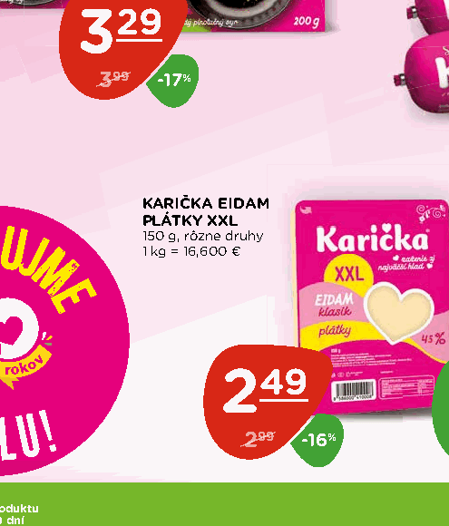 KARIČKA EIDAM PLÁTKY XXL