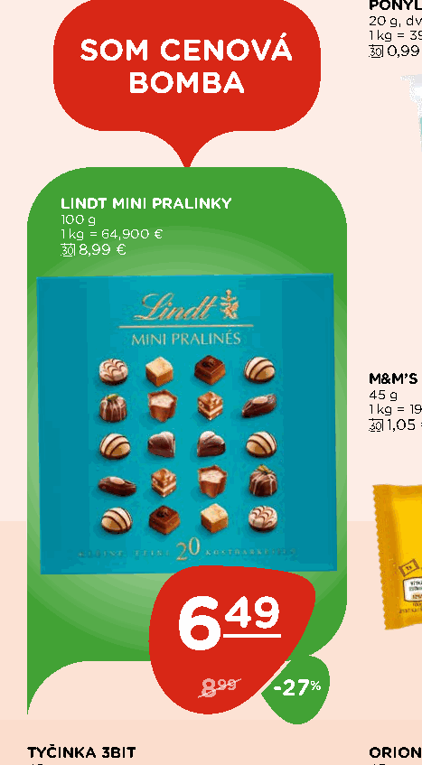 LINDT MINI PRALINKY