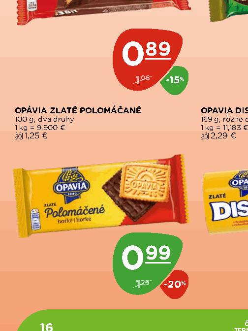 OPÁVIA ZLATÉ POLOMÁČANÉ