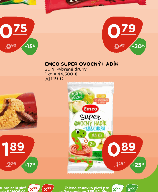 EMCO SUPER OVOCNÝ HADÍK