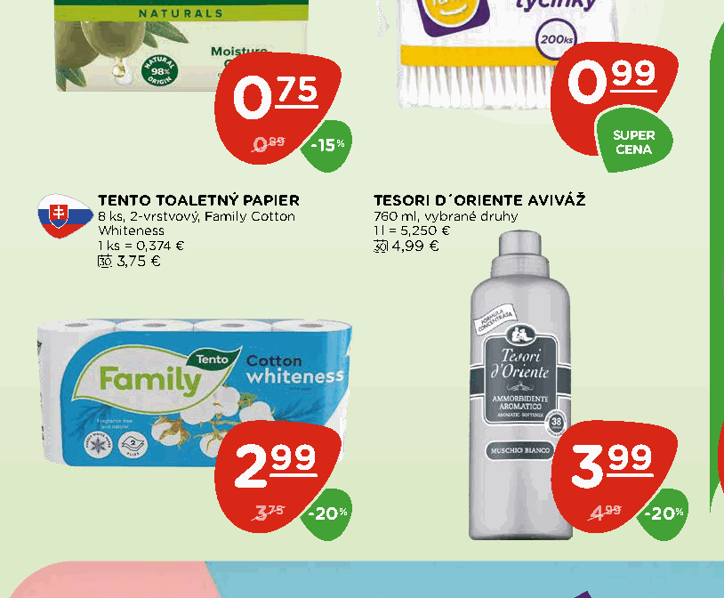 TENTO TOALETNÝ PAPIER