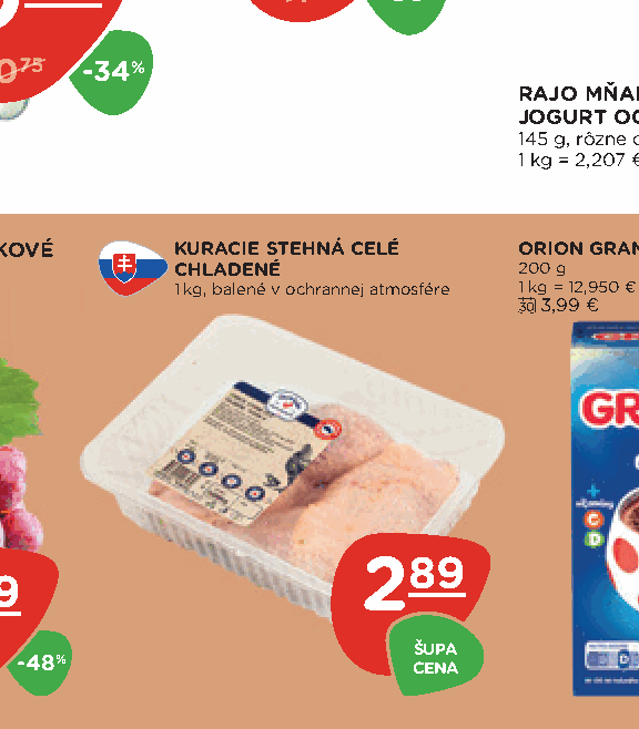 KURACIE STEHNÁ CELÉ CHLADENÉ