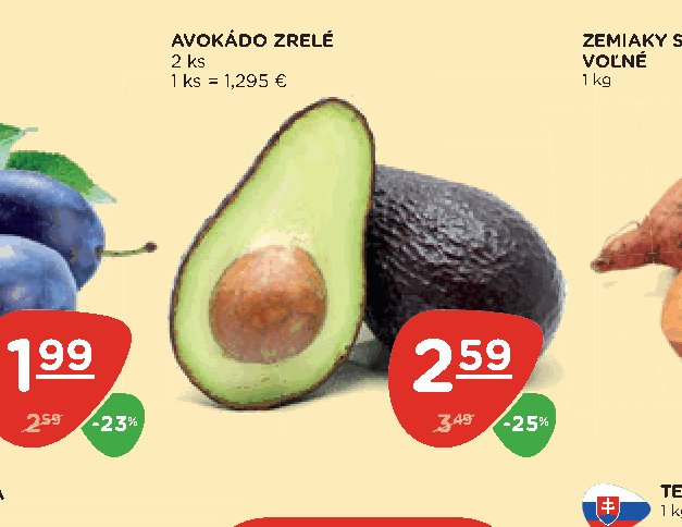 AVOKÁDO ZRELÉ