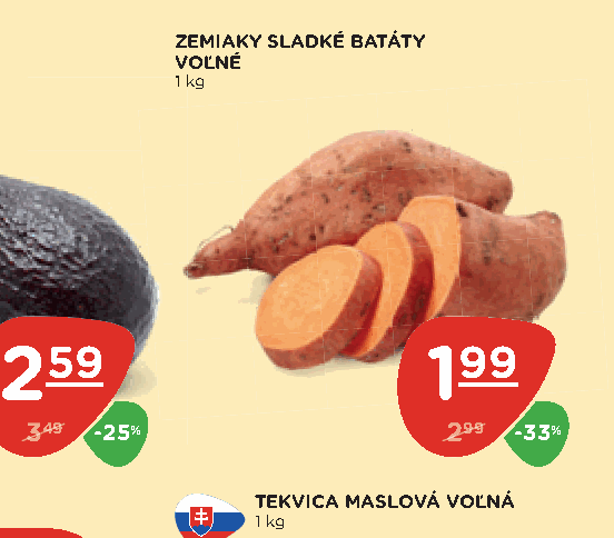 ZEMIAKY SLADKÉ BATÁTY VOĽNÉ
