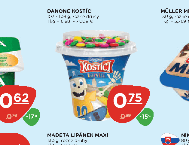 DANONE KOSTÍCI