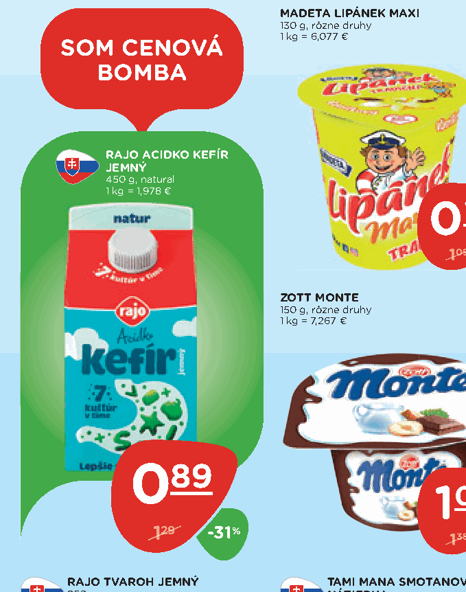 RAJO ACIDKO KEFÍR JEMNÝ