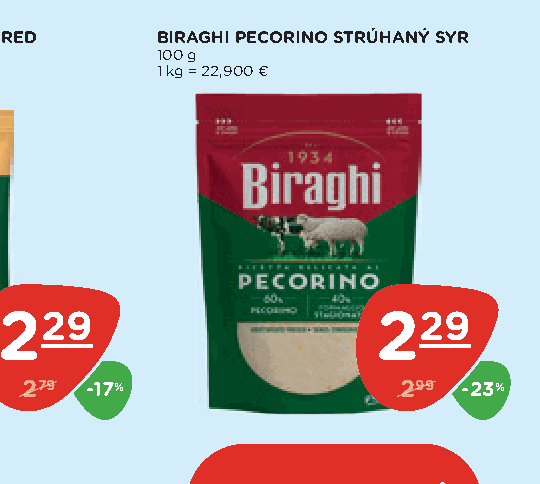 BIRAGHI PECORINO STRÚHANÝ SYR