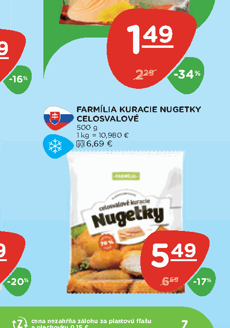 FARMÍLIA KURACIE NUGETKY CELOSVALOVÉ