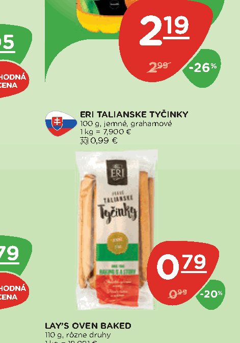 ERI TALIANSKE TYČINKY