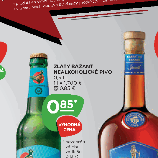 ZLATÝ BAŽANT NEALKOHOLICKÉ PIVO