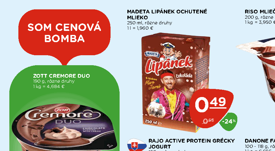 MADETA LIPÁNEK OCHUTENÉ MLIEKO