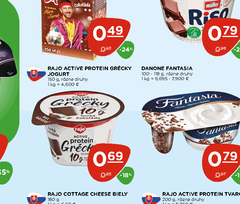 RAJO ACTIVE PROTEIN GRÉCKY JOGURT