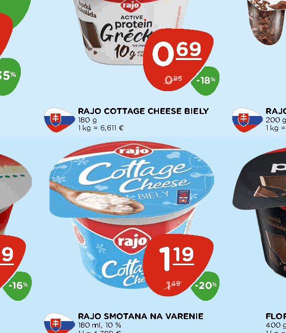 RAJO COTTAGE CHEESE BIELY