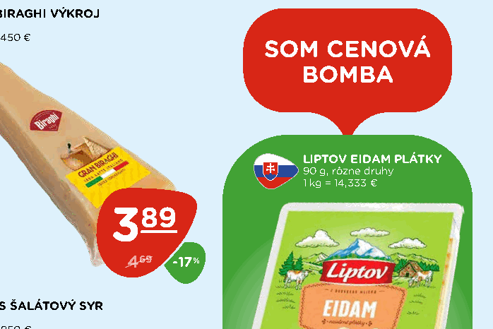 LIPTOV EIDAM PLÁTKY