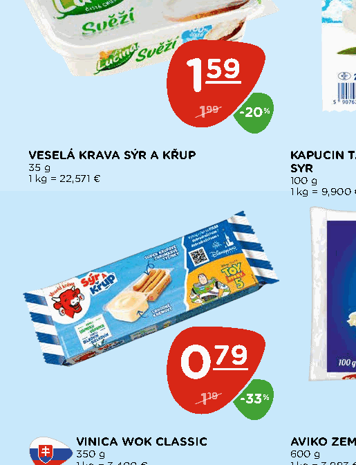 VESELÁ KRAVA SÝR A KŘUP
