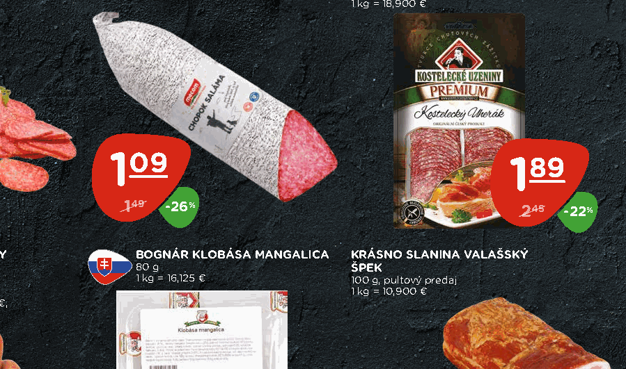 BOGNÁR KLOBÁSA MANGALICA ŠPEK