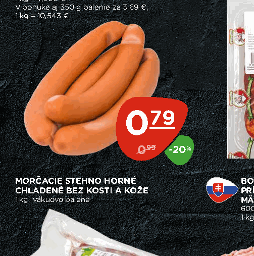 MORČACIE STEHNO HORNÉ CHLADENÉ BEZ KOSTI A KOŽE