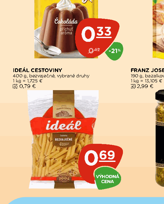 IDEÁL CESTOVINY