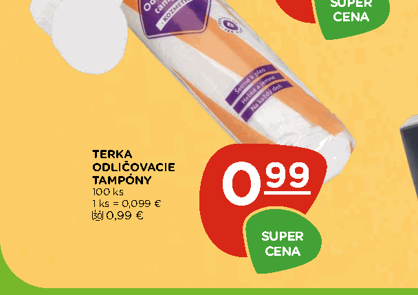 TERKA ODLIČOVACIE TAMPÓNY