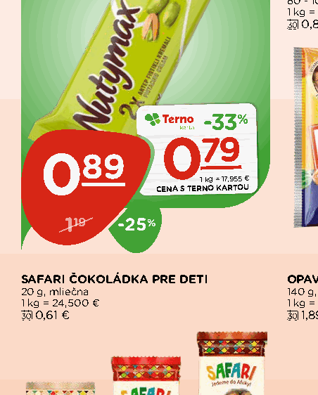 SAFARI ČOKOLÁDKA PRE DETI