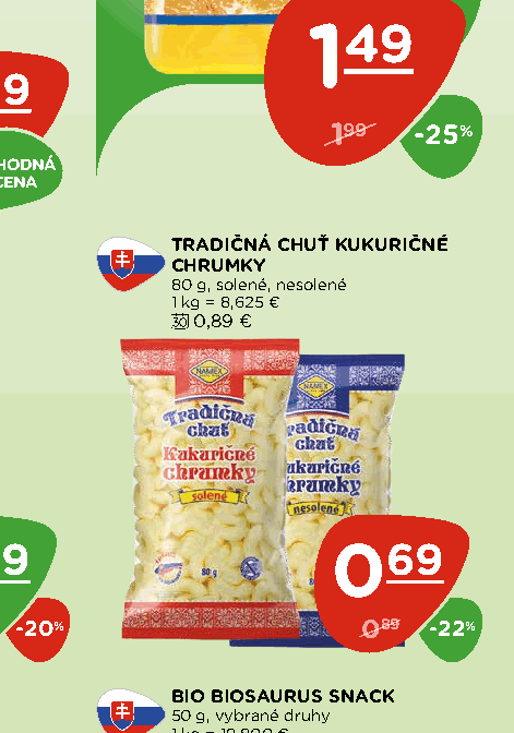 TRADIČNÁ CHUŤ KUKURIČNÉ CHRUMKY