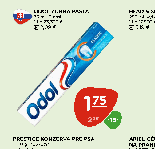 ODOL ZUBNÁ PASTA