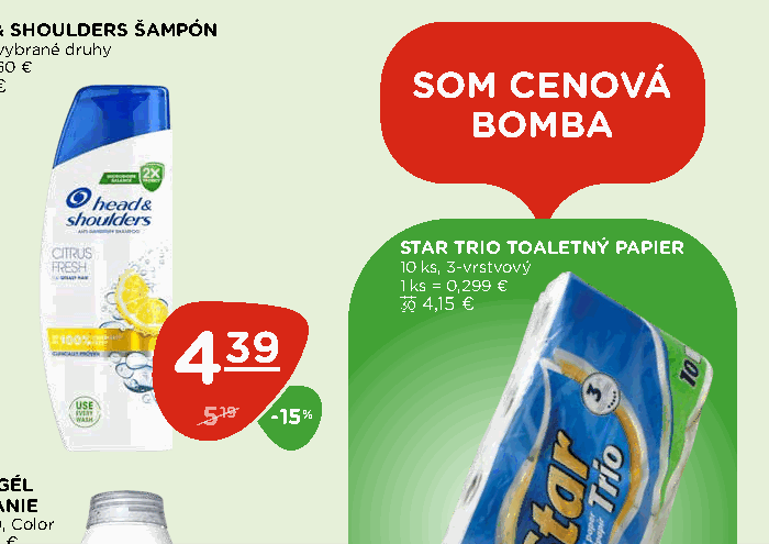 STAR TRIO TOALETNÝ PAPIER