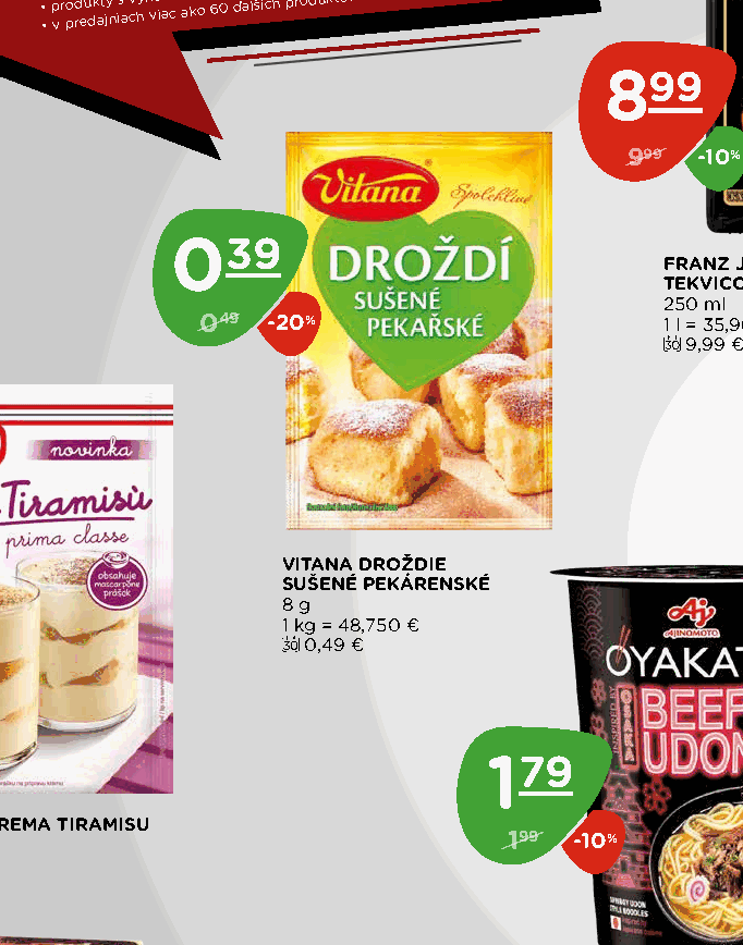 VITANA DROŽDIE SUŠENÉ PEKÁRENSKÉ