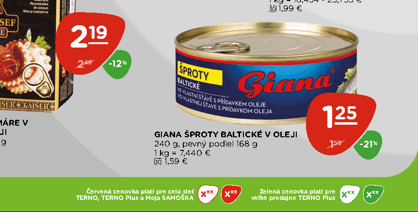 GIANA ŠPROTY BALTICKÉ V OLEJI