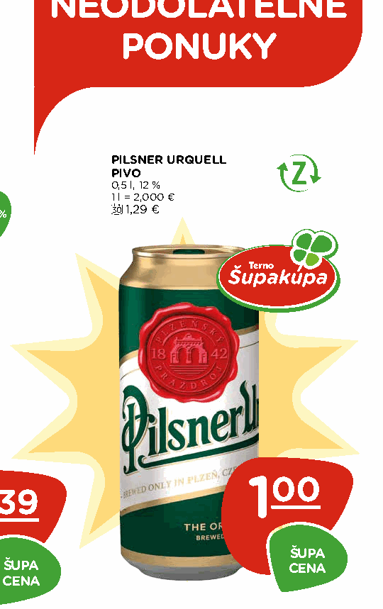 PILSNER URQUELL PIVO