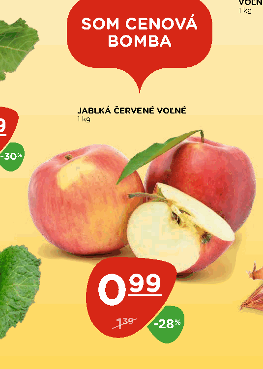 JABLKÁ ČERVENÉ VOĽNÉ