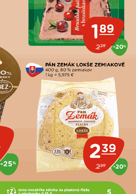 PÁN ZEMÁK LOKŠE ZEMIAKOVÉ