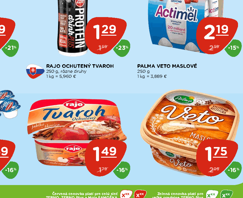 RAJO OCHUTENÝ TVAROH