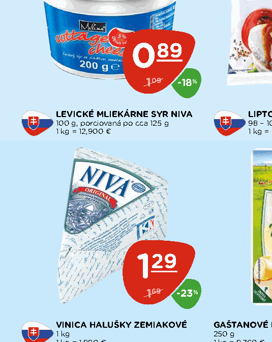 LEVICKÉ MLIEKÁRNE SYR NIVA