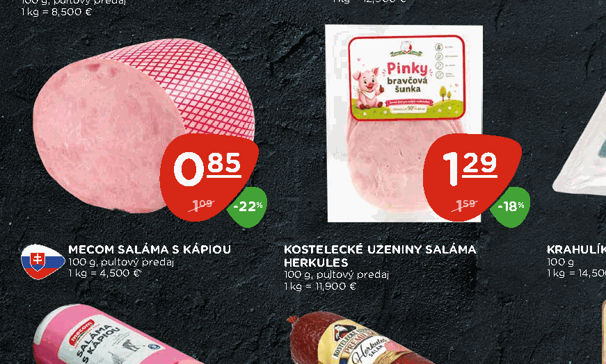 KOSTELECKÉ UZENINY SALÁMA HERKULES