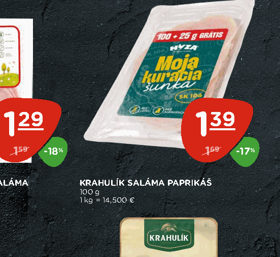 KRAHULÍK SALÁMA PAPRIKÁŠ
