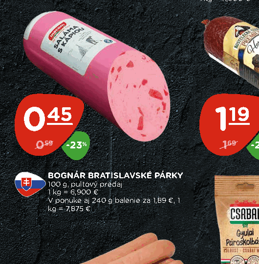 BOGNÁR BRATISLAVSKÉ PÁRKY