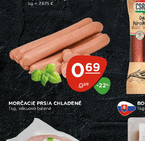 MORČACIE PRSIA CHLADENÉ