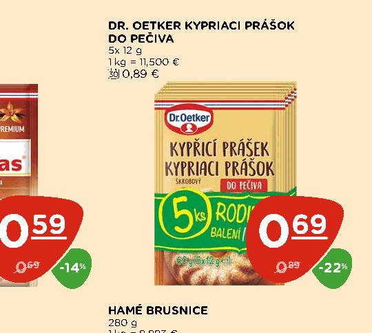 DR. OETKER KYPRIACI PRÁŠOK DO PEČIVA