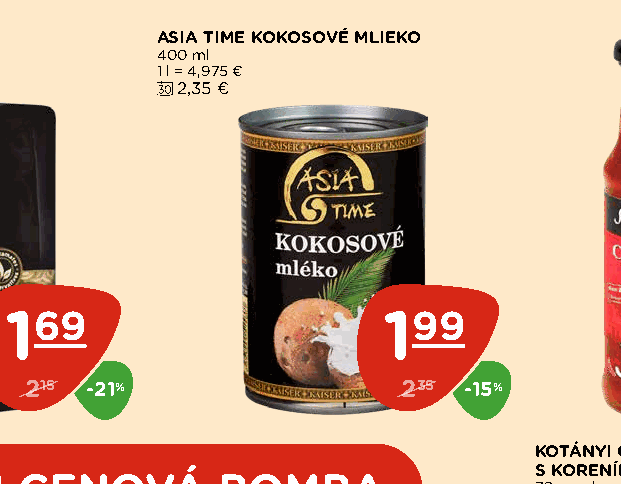 ASIA TIME KOKOSOVÉ MLIEKO