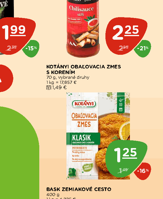 KOTÁNYI OBAĽOVACIA ZMES S KORENÍM