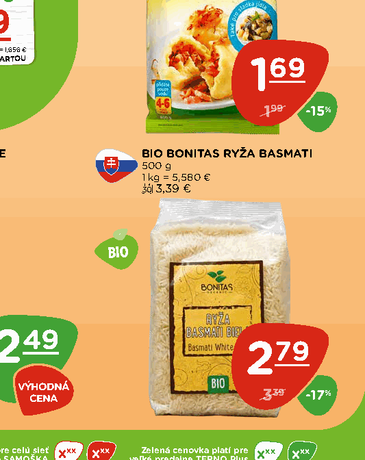 BIO BONITAS RYŽA BASMATI
