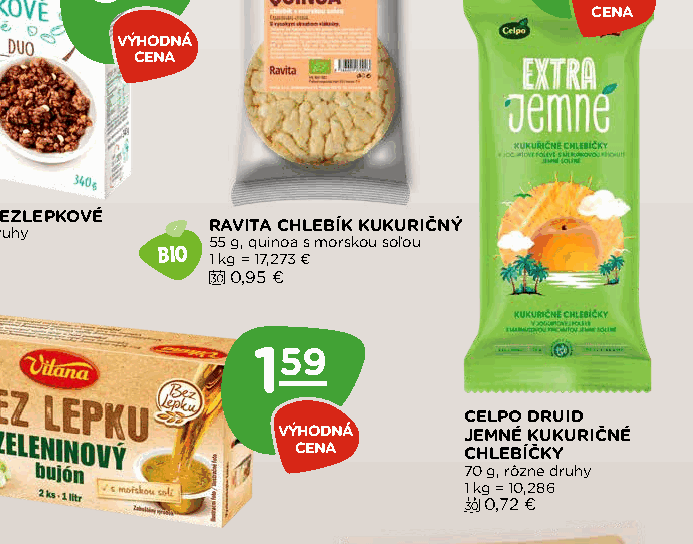 RAVITA CHLEBÍK KUKURIČNÝ