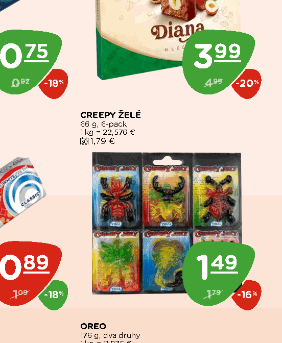 CREEPY ŽELÉ
