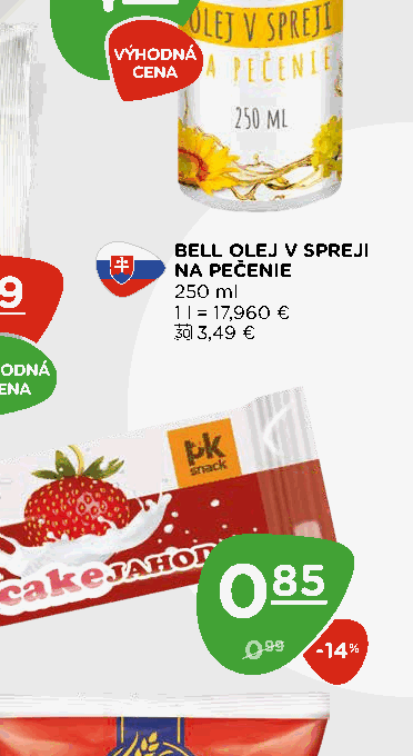 BELL OLEJ V SPREJI NA PEČENIE