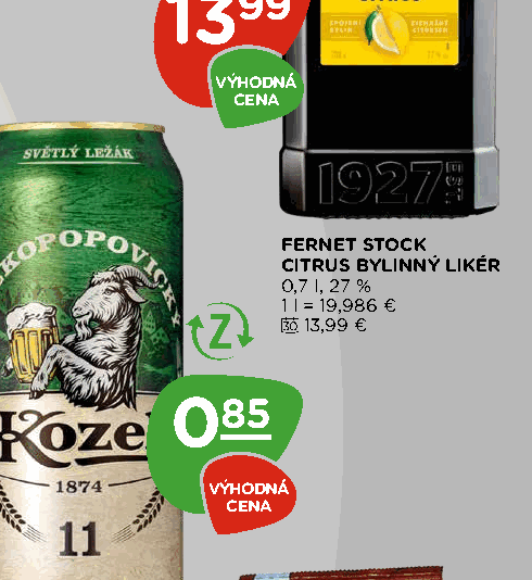 FERNET STOCK CITRUS BYLINNÝ LIKÉR